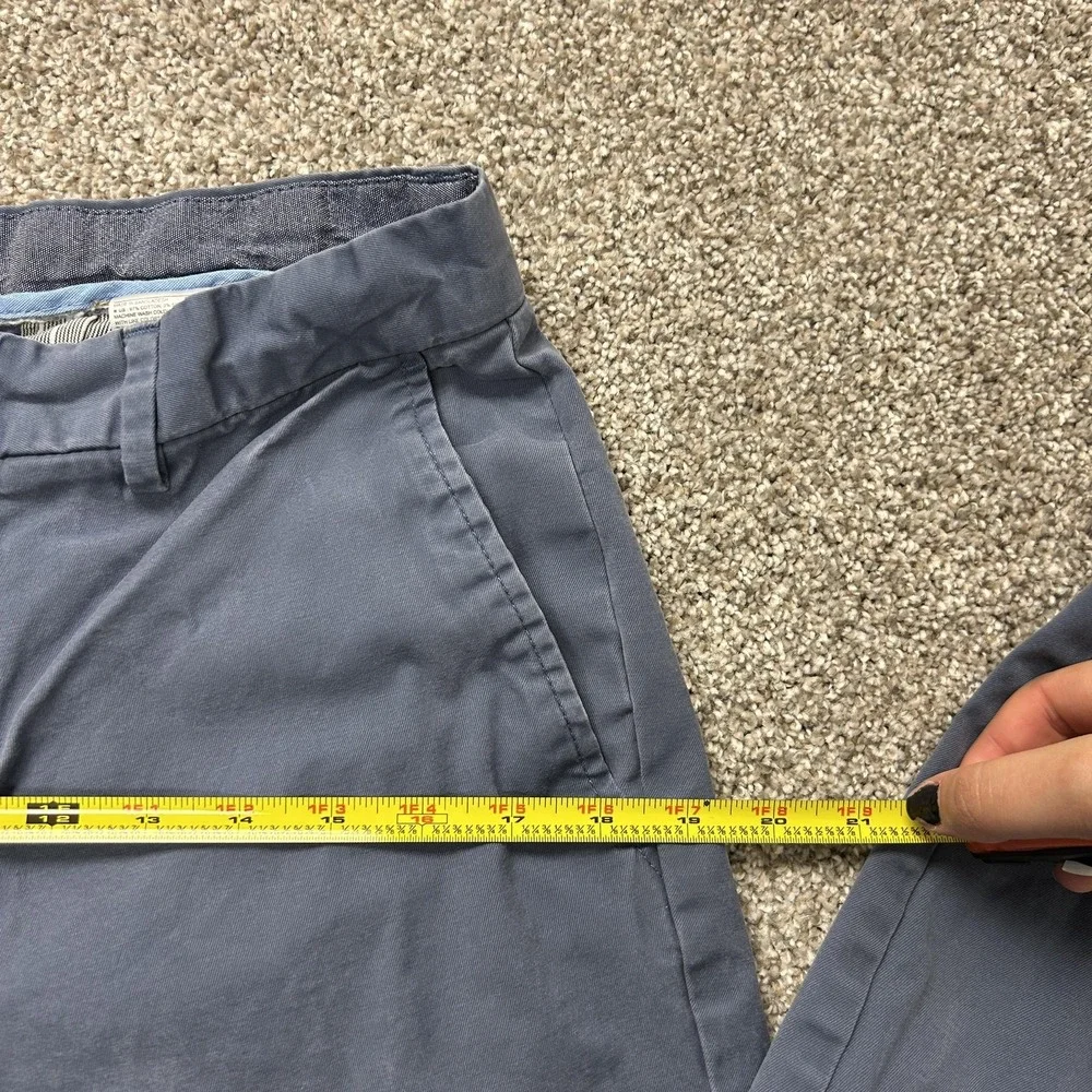 Banana Republic Pants Mens 31x32 Blue Chino Flat Front Straight Leg Stretch